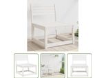 The Living Store Divano Da Giardino In Pino Massiccio Bianco