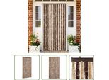 The Living Store Tenda Fly Beige E Marrone Chiaro 100X200 Cm In Ciniglia