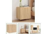 The Living Store Parete Tv Rovere Sonoma 40,5X30X40 Cm Materiale In Legno