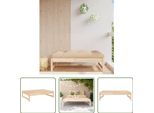 The Living Store Sgabello Da Giardino 120X80 Cm In Legno Di Pino Massiccio
