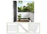 The Living Store Paravento Per Balcone Bianco 75X700 Cm 100 % Poliestere Oxford
