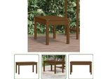 The Living Store Panca Da Giardino Marrone Miele 80X44X45 Cm In Legno Di Pino Massiccio
