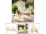 The Living Store Sedie A Dondolo Adirondack 2 Pz. Legno Di Abete Massiccio