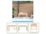 Panca Da Giardino The Living Store 80X38X45 Cm In Legno Di Pino Massiccio
