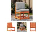The Living Store Sedia Da Giardino Marrone Cera 50,5X55X77 Cm In Legno Di Pino Massiccio