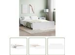 The Living Store Giroletto Con Testiera E Pediera Bianco 160X200 Cm