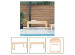 Panca Da Giardino The Living Store 110X38X45 Cm In Legno Di Pino Massiccio