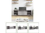 The Living Store Mobile Tv Grigio Sonoma 160X35X55 Cm Materiale Legno