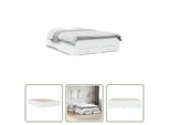 The Living Store Giroletto Con Cassetti Bianco 140X190 Cm In Materiale Ligneo