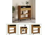 The Living Store Tavolo Da Bar Flam 92X45X110 Cm In Legno Di Pino Massiccio