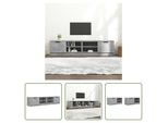 The Living Store Mobili Tv 2 Pz. Grigio Cemento 80X35X36,5 Cm Materiale A Base Di Legno