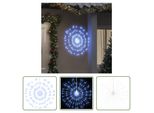 The Living Store Luci Di Natale Pirotecniche 140 Led Bianco Freddo 17 Cm