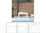 The Living Store Panca Da Giardino Bianca 80X38X45 Cm In Legno Di Pino Massiccio
