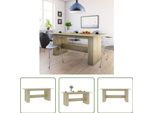 The Living Store Tavolo Da Pranzo Sonoma Rovere 180X90X76 Cm Materiale Legno