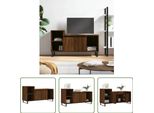 The Living Store Mobile Tv Look Rovere Marrone 100X35X55 Cm Materiale In Legno