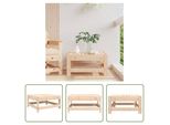 Sgabello Da Giardino In Pino Massiccio The Living Store