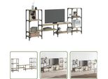 The Living Store Mobile Tv Rovere Sonoma 206,5X28,5X95 Cm Materiale In Legno