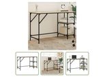 The Living Store Scrivania Rovere Sonoma 120X50X75 Cm Metallo Materiale Legno