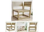 The Living Store Divano Angolare Da Giardino 73X73X78 Cm In Legno Di Pino Impregnato