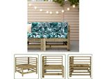 The Living Store Divano Da Giardino Angolare Legno Di Pino Impregnato