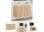 The Living Store Parete Tv Rovere Sonoma 60X30X41 Cm