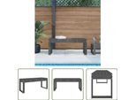 The Living Store Panca Da Giardino Grigia 110X38X45 Cm In Legno Di Pino Massiccio