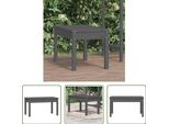 The Living Store Panca Da Giardino Grigia 80X44X45 Cm In Legno Di Pino Massiccio
