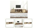 The Living Store Mobili Tv 2 Pz. Rovere Sonoma 80X35X36,5 Cm Materiale In Legno