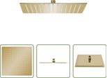 The Living Store Doccia A Pioggia In Acciaio Inox Quadrata 25X25 Cm Golden