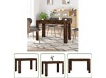 The Living Store Tavolo Da Pranzo In Rovere Fumé 120X60X76 Cm Materiale In Legno