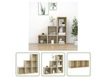The Living Store Set Di Mobili Tv 3 Pezzi In Legno Rovere Sonoma