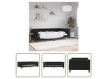 The Living Store Letto Da Giorno Nero 100X200 Cm In Velluto