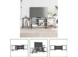 The Living Store Mobile Tv Grigio Sonoma 153X37X50 Cm Materiale In Legno