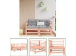 The Living Store Divani Angolari Da Giardino 2 Pz. Legno Massiccio Di Abete Douglas
