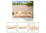 The Living Store Set Da Giardino In Pino Massiccio Da 3 Pezzi