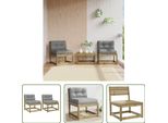 The Living Store Divani Da Giardino Con Cuscini 2 Pz. Legno Di Pino Impregnato