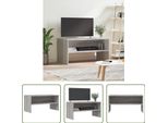 The Living Store Mobile Tv Grigio Sonoma 80X40X40 Cm Materiale Legno