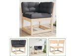 The Living Store Divano Angolare Da Giardino Con Cuscini 73X73X78 Cm In Legno Di Pino Massiccio