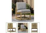 Sedia Da Giardino The Living Store 50,5X55X77 Cm In Legno Di Pino Impregnato