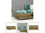 The Living Store Sgabello Da Giardino 62X63,5X32 Cm In Legno Di Pino Impregnato