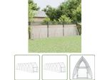 The Living Store Gabbia Per Polli Silver 600X105X120 Cm Acciaio Zincato