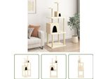 The Living Store Albero Per Gatti Con Tiragraffi In Sisal Crema 167 Cm