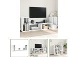The Living Store Mobili Tv 2 Pz. Bianco 75X30X50 Cm Materiale A Base Di Legno