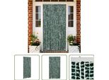 The Living Store Tenda Fly Verde E Bianco 100X200 Cm In Ciniglia
