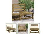 The Living Store Divano Da Giardino Senza Braccioli 70X70X67 Cm In Legno Di Pino Impregnato