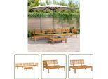 The Living Store Set Di Divani Da Giardino Da 4 Pezzi In Pallet Di Legno Massiccio Di Acacia