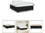 The Living Store Struttura Letto Nera 200X200 Cm In Velluto