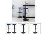 The Living Store Sgabello Da Bar 2 Pezzi. Velluto Blu
