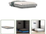 The Living Store Giroletto Con Led Cemento Grigio 75X190 Cm Materiale A Base Di Legno