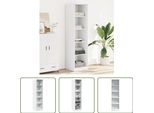 The Living Store Armadio Bianco 50X50X200 Cm Materiale A Base Di Legno